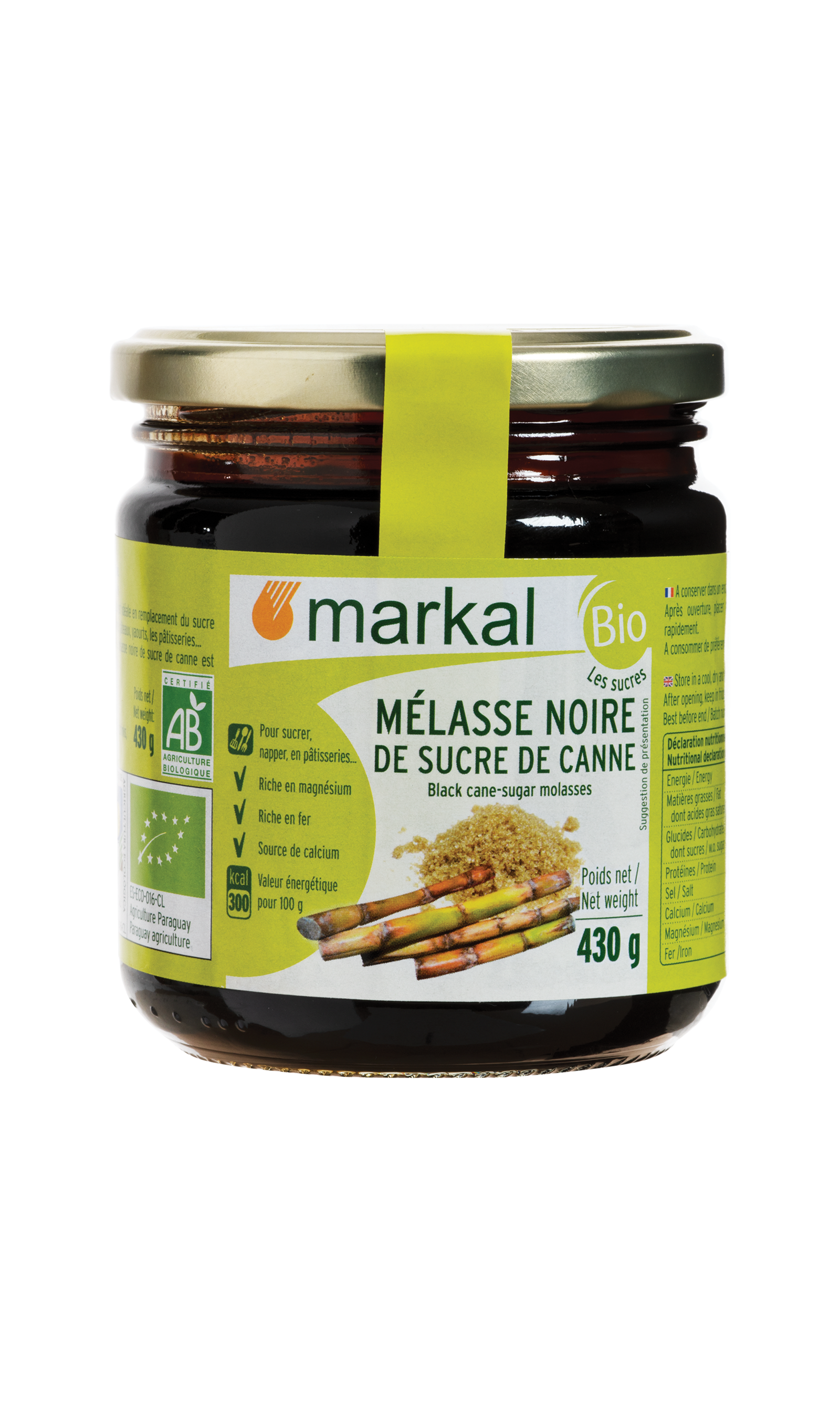 Sucre de canne Non Raffiné. Morceaux. bio - Markal