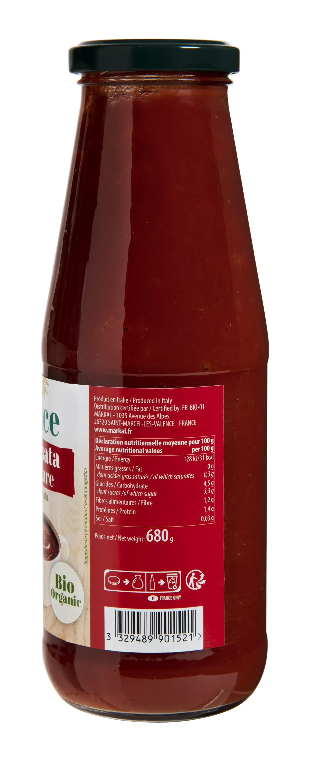 Sauce tomate au coulis de passata